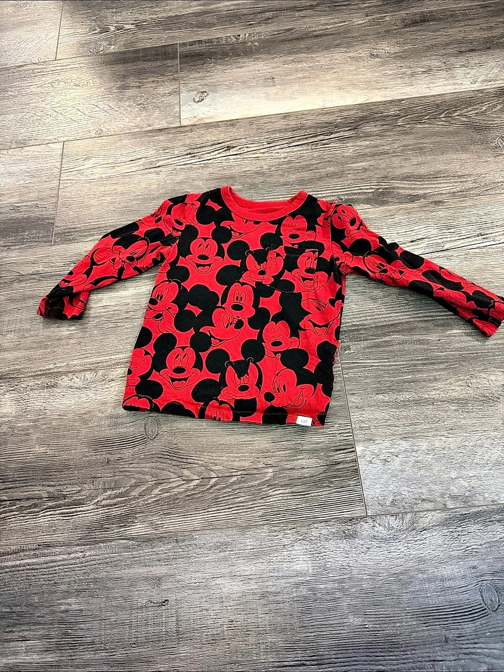 baby GAP Disney Mickey Mouse Mickey Mouse Long Sleeve Tee Girls 2T